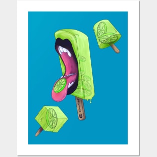 Lime Popsicle Posters and Art